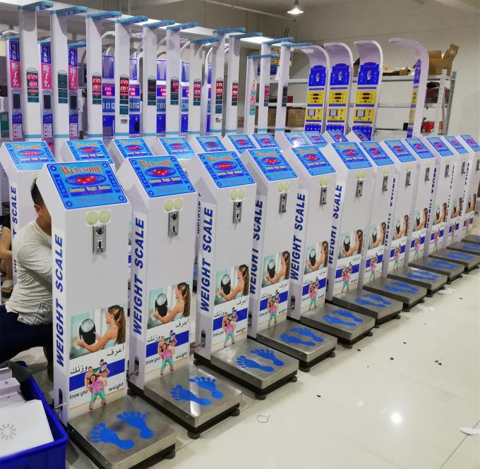 Máquina de venda automática ultrassônica da escala do peso, escala do peso da moeda para o aeroporto