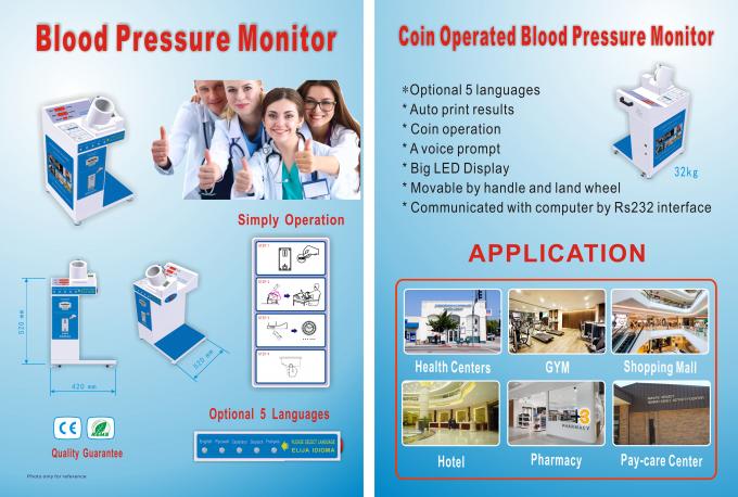 Transmissão da voz da máquina da pressão sanguínea de Digitas do úmero e imprimir o resultado de medição