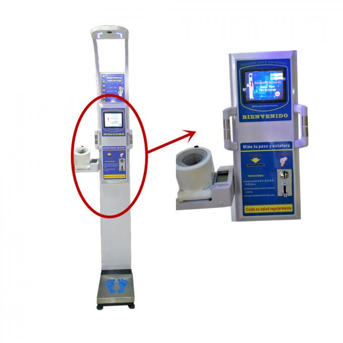 Máquina a fichas da escala de BMI com CE da análise de água do corpo e o certificado maciços gordos de RoHS