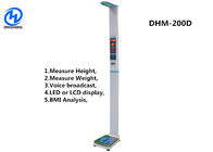 Equipamento de medida médico da altura, máquina da medida do peso corporal