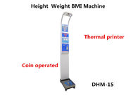 DHM - 15 escalas de peso a fichas com medida da altura e análise de BMI