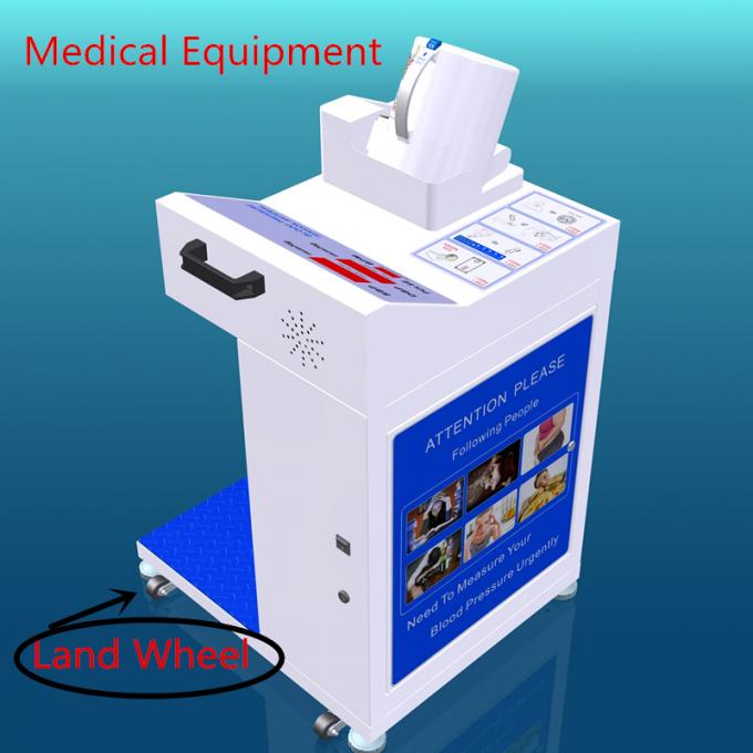 Máquina da pressão sanguínea de Digitas do autosserviço com a impressora térmica a fichas