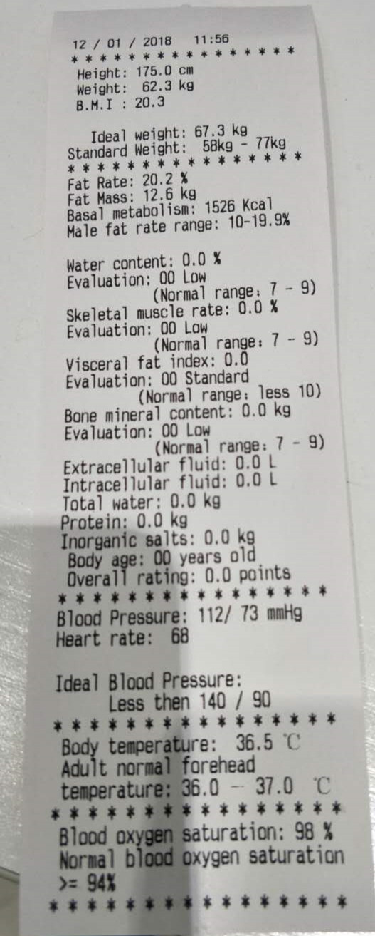 Escala eletrônica do peso corporal de Digitas com o quiosque da saúde do monitor BMI da pressão sanguínea