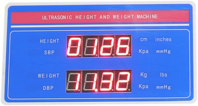 Máquina da escala da altura e do peso do diodo emissor de luz Digital Bmi com a fichas e Bluetooth