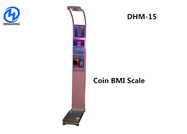 DHM - a máquina de 15 alturas ultrassônicas cor-de-rosa e de peso mede automaticamente