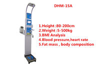 Escala de peso profissional da altura com analisador da gordura corporal e pressão sanguínea