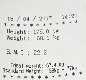 Coin Weighing scales   with height measurement  and BMI , thermal printer